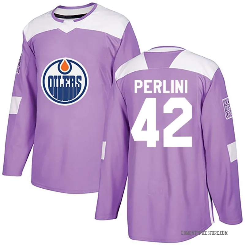 Edmonton Oilers No41 Mike Smith Purple Fights Cancer Womens Jersey